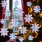 15pcs 3D Large Iridescent Paper Snowflakes Winter Ornament - 3 Sizes